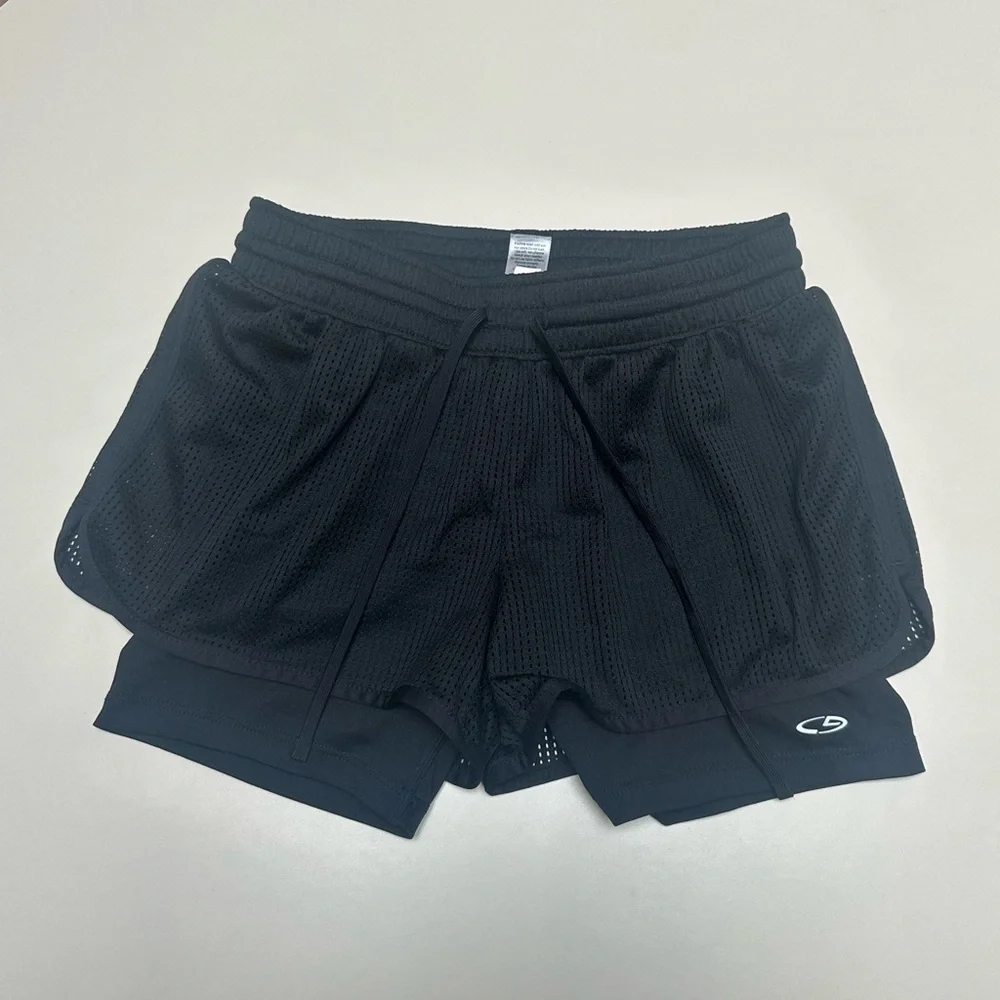 ❤️ 🆕 CHAMPION DUO DRY womens Black Athletic Shorts small - Picture 2 of 4